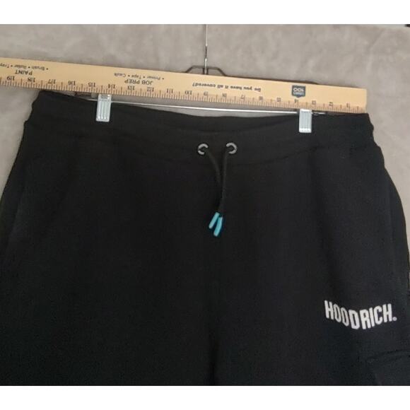 Hoodrich Mens XXL Black Sweatpants Drawstring Pockets- From Nothing To Something - Picture 4 of 11